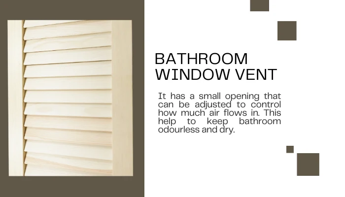 Bathroom window vent