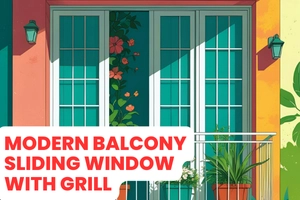 Balcony Grill with Sliding Window Makes Life Comfortable