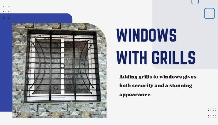 windows with grills